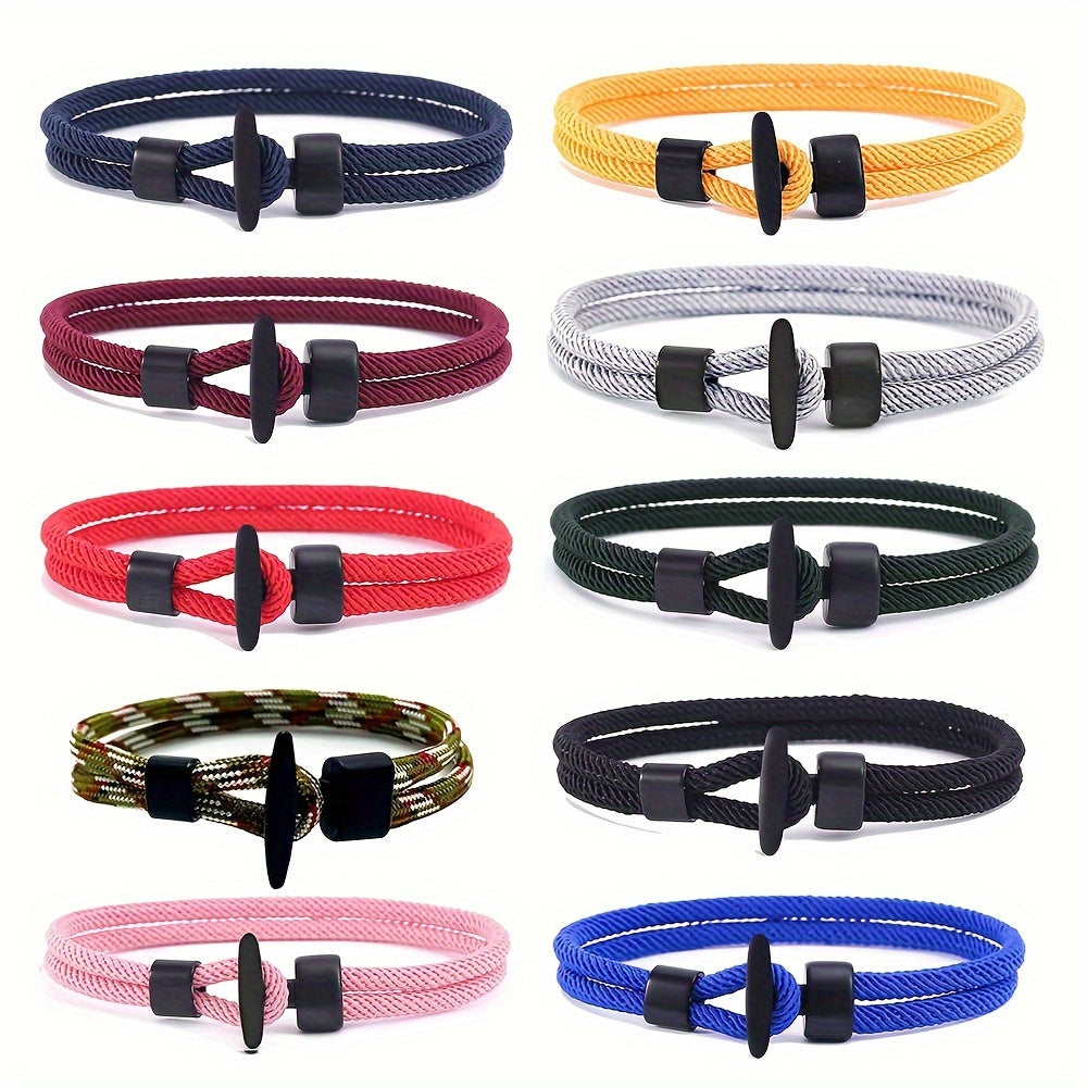 Milan Line Bracelet/Ocean Series/Anchor-Style Woven Rope Design/Crafted for Men And Women