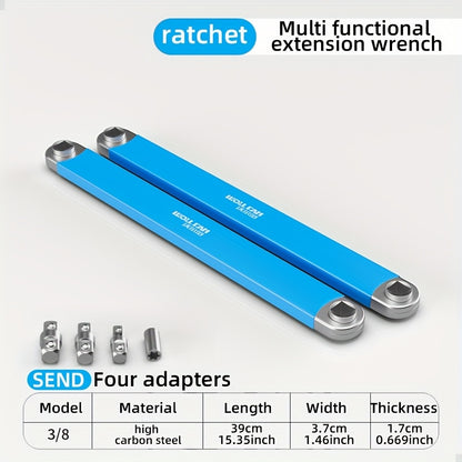 New Multifunctional Extended Ratchet Wrench/Dual-Purpose Quick Socket Universal Extension Set/All-In-One
