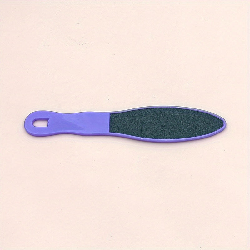 Pedicure Foot File, Cuticle File Scrubber With Plastic Handle, Double Side Foot Heel Scraper For Ladies Men