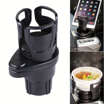 Car Cup Holder Expander for Car Adapter Adjustable Multifunctional Dual Cup Holder with Phone Holder Aromatherapy Organizer, thansgiving christmas new year gift