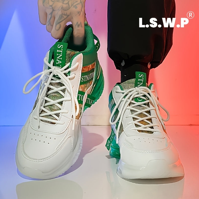 Old Daddy Trendy Shoes Men'S And Women'S Autumn And Winter Couple Same Style Trendy Shoes Anti-Slip Travel Shoes Men'S Height Increasing Super Light Versatile Easy Women'S Casual High-Top Sports Casual Men'S Shoes