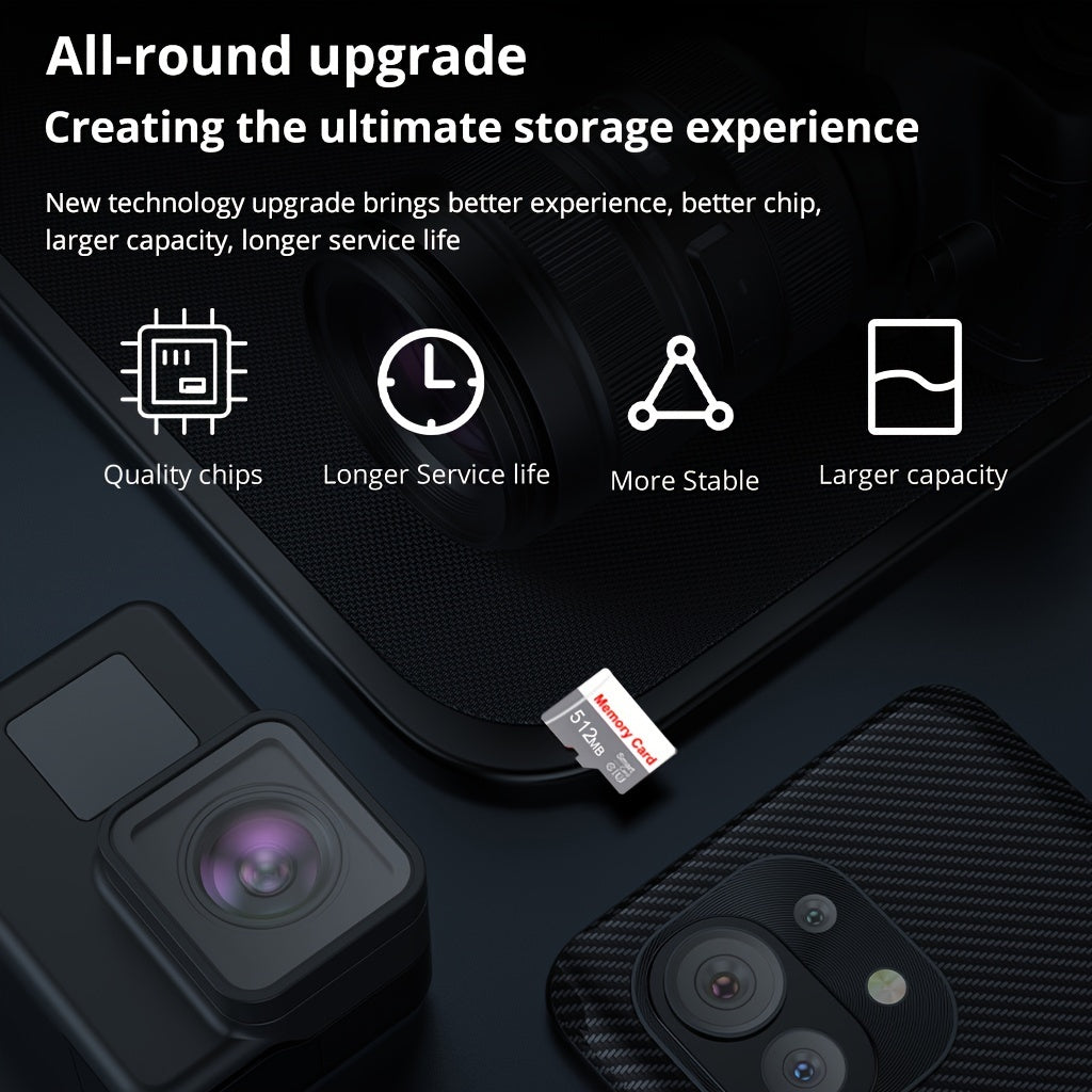 [Memory Card] 1pc Small Capacity Memory Card | 1GB 512MB 256MB 128MB 64MB Flash TF Card for Tablet/Camera/Mobile Phone/Laptop/PC/Car Audio/Game Console/Audio - Store Your Files Securely!