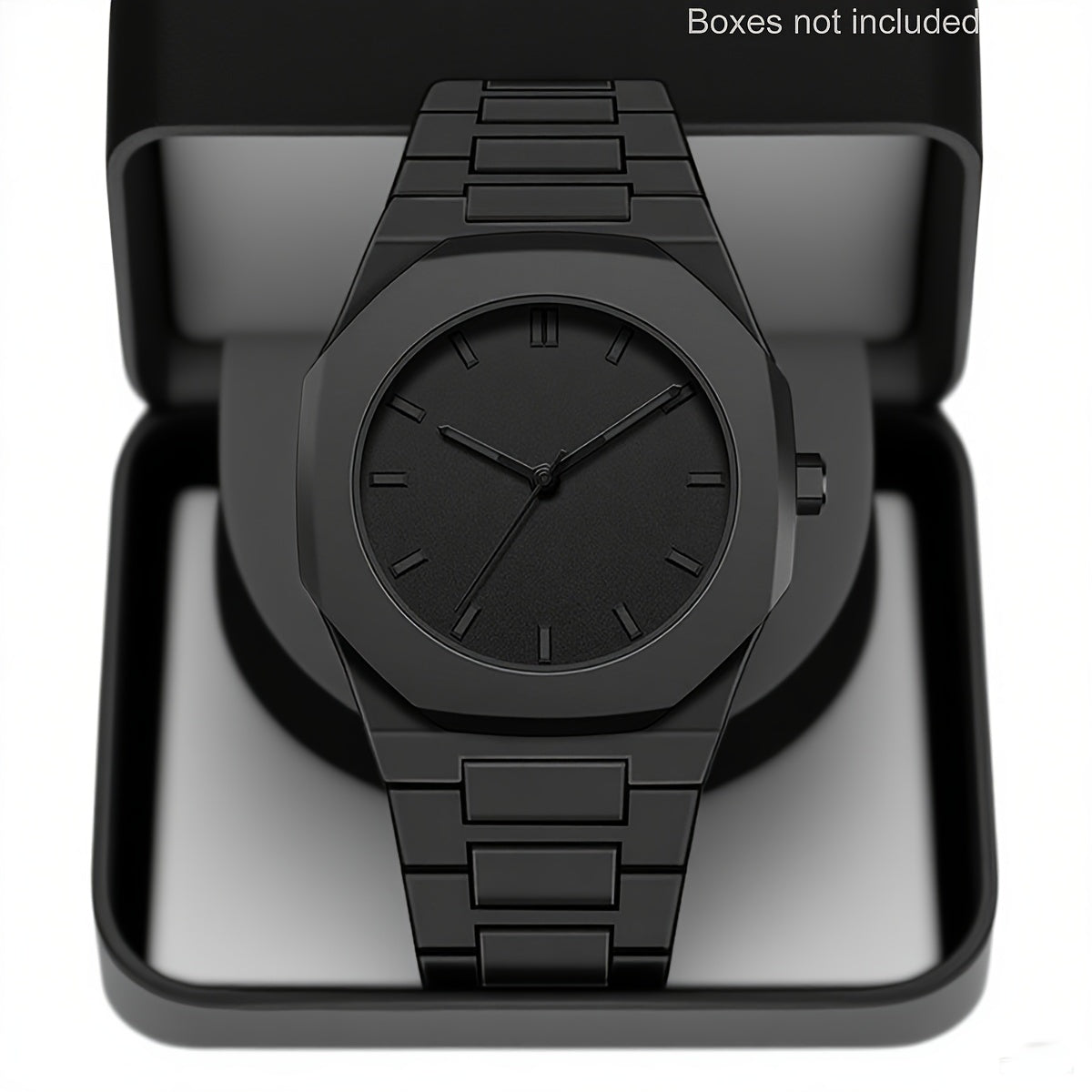 [Affordable Luxury Watch] 1pc Minimalist Modern Black Quartz Watch - Men's Women's Adjustable Strap, Everyday Casual & Formal Wear, Perfect Gift for Birthdays, Graduation, Couples - Affordable Luxury Watch for Him/Her, Back to, Creative Design