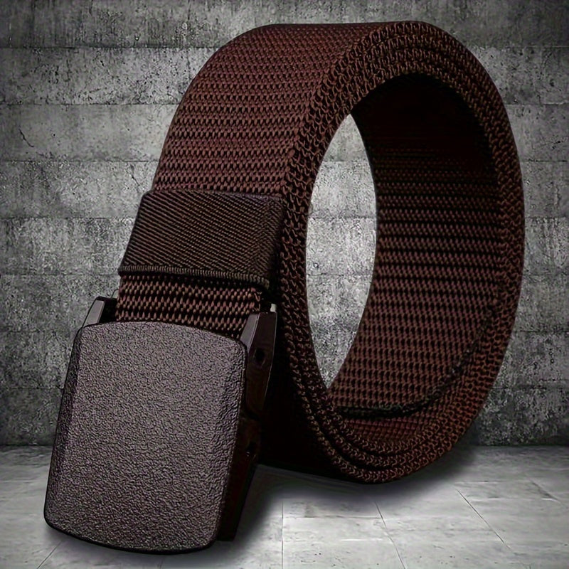 [Nylon Waistband] Nylon Waistband for Both Men and Women, Non-metallic Buckle for Anti Allergy, Youth Outdoor Leisure and Outdoor Waistband, Smooth Buckle, Nylon Waistband, Security Check Pants, Waistband for Trendy Sports