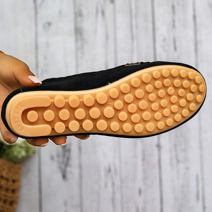 Metal Stitch Loafers, Women Shoes