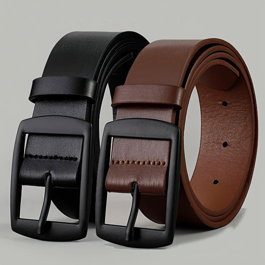 1pc of Stylish PU Leather Belt for Men, Featuring a Easy And Vintage Design with a Smooth Buckle, Suitable for Everyday Use, Leisure Activities, Parties, Festivals, And Work