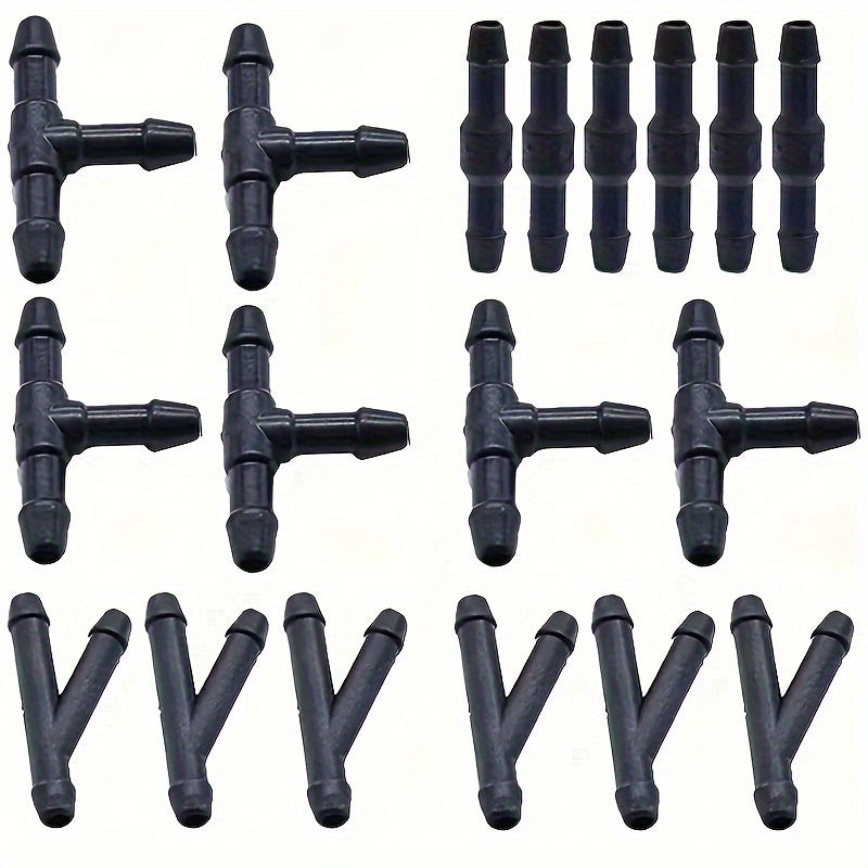 Available in 3 Different Shapes 18pcs/30pcs Car Windshield Washer Pipe Connectors