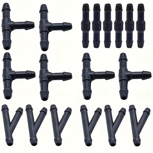 Available in 3 Different Shapes 18pcs/30pcs Car Windshield Washer Pipe Connectors