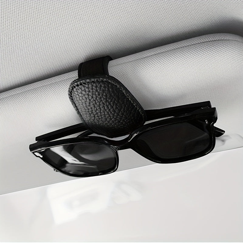 [PVC | Sun Visor Clip] PVC Sun Visor Glasses Clip | 1 Holder, Storage Rack, In-Accessory