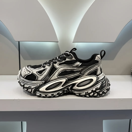 Stylish And Versatile Casual Men'S Shoes with High Elasticity, Comfort, And a Thick Sole for Added Height