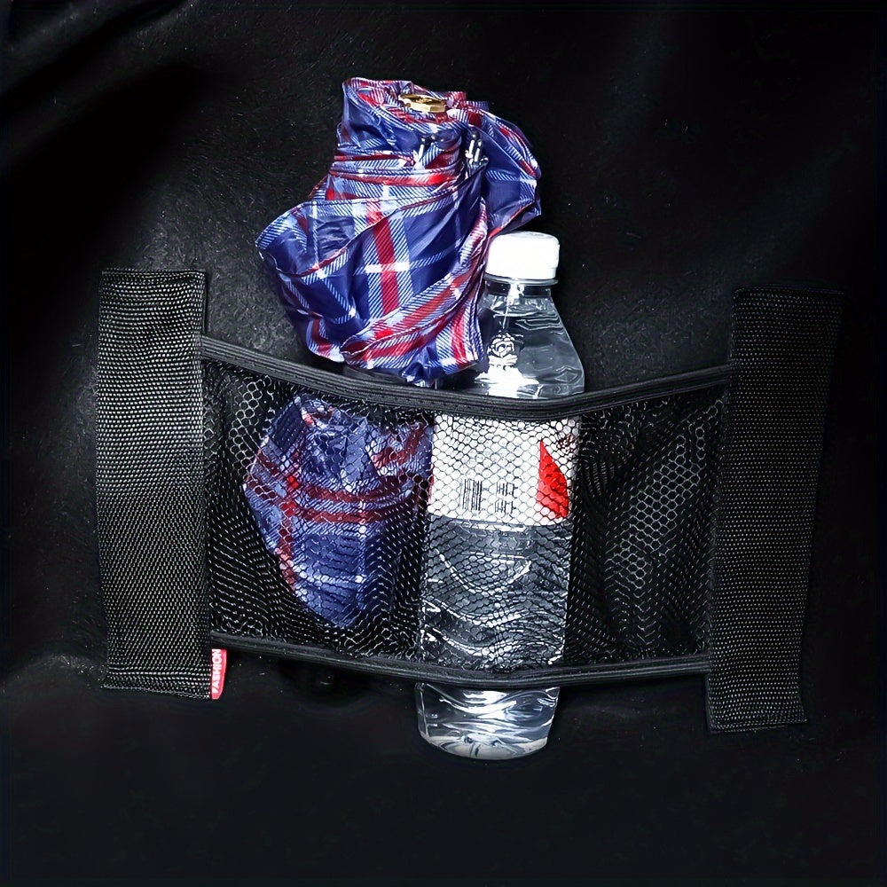 1/2pcs of Car Trunk Organizer - a Sturdy Nylon Mesh Storage Net for Vehicle Interior Additions, Elastic Cargo Net Pocket for Hanging Bags on The Back of The Rear Seat. Available in Options: 1pc/2pcs/(L+S)=2pcs/2pcs=(33.81oz+1S)/2pcs Small And Large Sizes