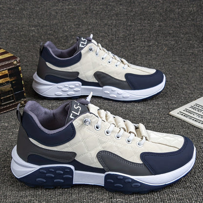 Men'S Thick-Soled Dad Shoes for Autumn And Winter, Korean Style, Comfortable Running Sneakers, Low-Top Fashionable Breathable Sports Shoes