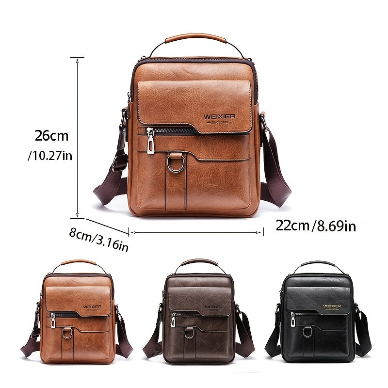 Men'S Vintage Shoulder Bags for Business And Crossbody Use