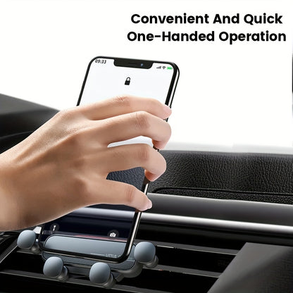 Gravity Car Phone Holder Exhaust Bracket Mobile Phone GPS Support IPhone Huawei Xiaomi Samsung Phone Holder In Car