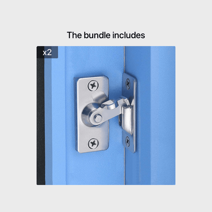 304 Stainless Steel Door Lock  90 Degree Right Angle Door  Door Gate Slide  Lock, Home Safety Door Lock Hasp Locking  Bolt Cam, for Sliding Doors/ Window /Closet /Barn/ Garden/ Fences