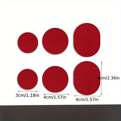 A Set of 6 Self-adhesive Shoe Patches for Repairing Side Damage, Mending Holes in Shoe Linings, and Applying to Worn Areas on Sneaker Heels. Durable, Scratch-resistant, and Wear-resistant, They Repair Tears and Abrasions