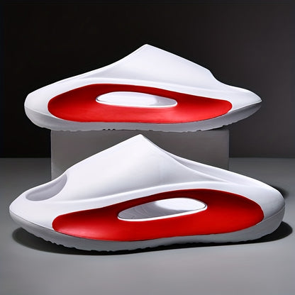 Men'S Slippers with Anti-Collision Design, Wear-Resistant And Non-Slip, Two-Tone Shower And Home Thick-Soled Elevated Sandals for Women.