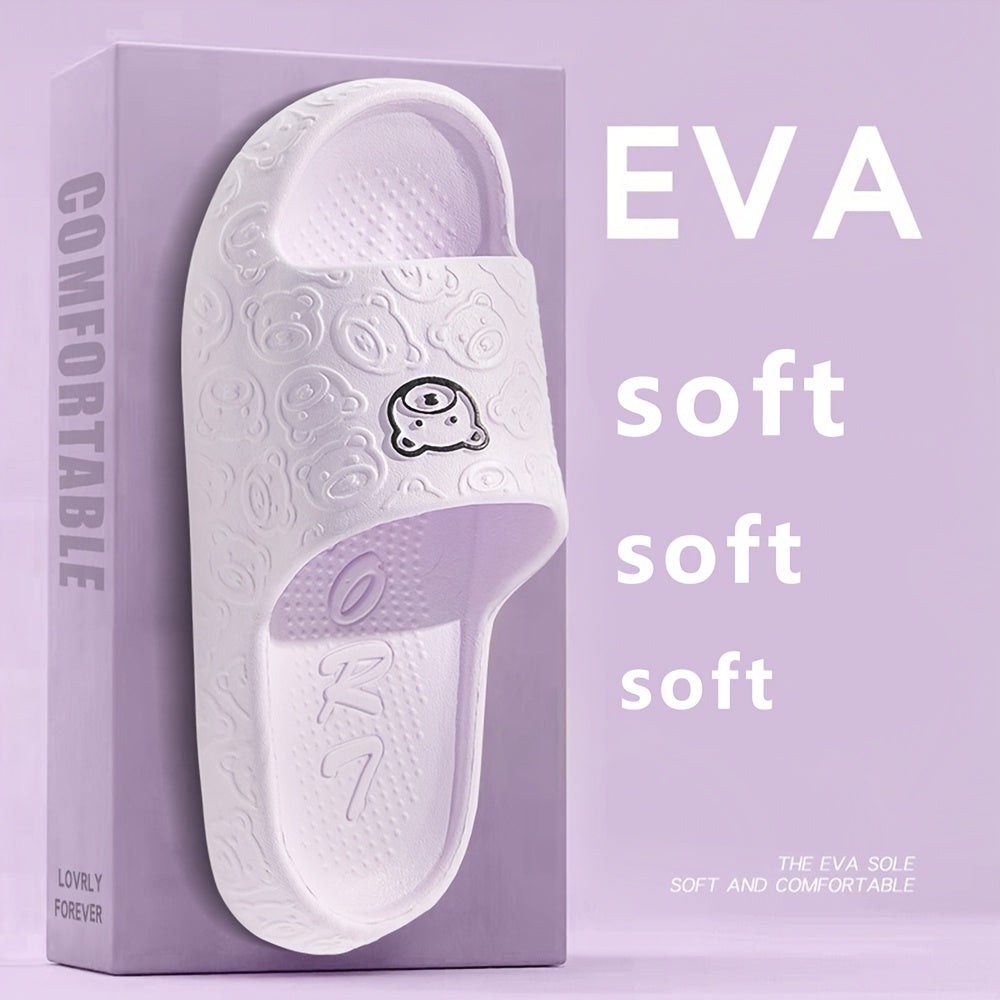 New Women'S Slippers, Soft, Summer Indoor Bathroom Shower, Non-Slip EVA Couple Men'S Soft-Soled Sandals, Women Shoes