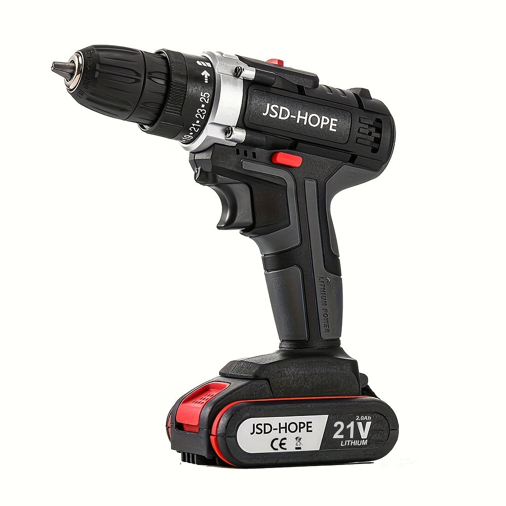 Electric Drill for Home Use, Featuring a Lithium Battery, Multifunctional Impact Drill, And Electric Screwdriver