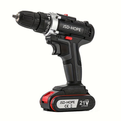 Electric Drill for Home Use, Featuring a Lithium Battery, Multifunctional Impact Drill, And Electric Screwdriver