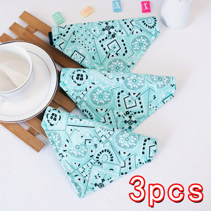 Adorable Floral Print Pet Bandana - Stylish Accessory for Tiny Paws (Under 15lbs) - Breathable & Easy to Wear