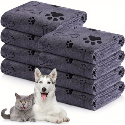 Quick Drying Super Absorbent Ultra-fine Fiber Pet Dog Towel, Comfortable, Soft and Durable for Quick Bathing Care