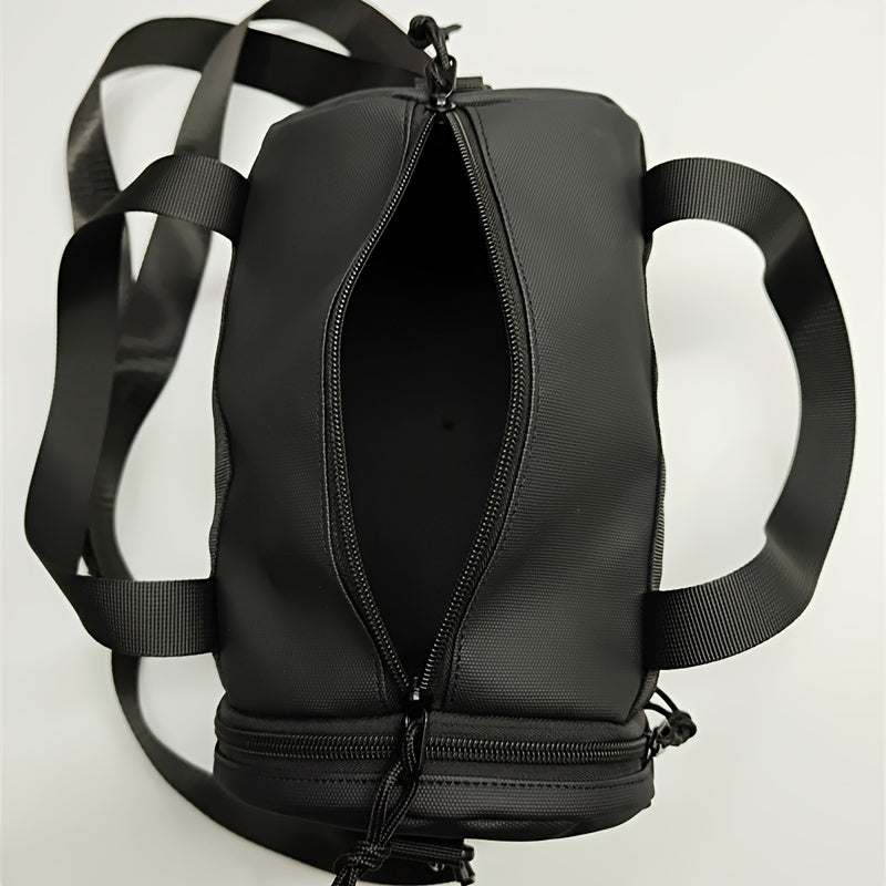 Men'S Casual Crossbody Bag, Single Shoulder Bag, Gym Bag, Courier Bag, Portable Shoulder Bag, Phone Bag, Small Items Pouch, Black Mini Backpack Suitable for Carrying Phone, Keys, Coins, And Small Items, Ideal for Fitness, Travel, Walking, Shopping