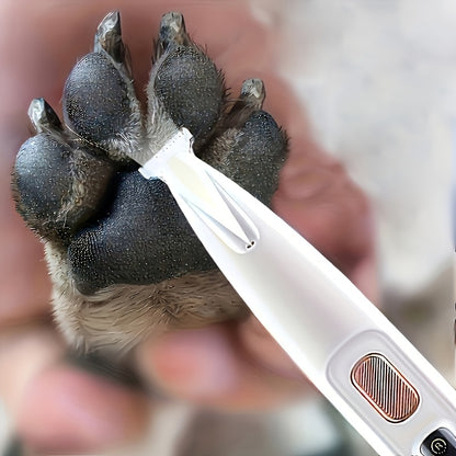 [LED Pet Grooming Clippers] USB/Battery LED Pet Grooming Clippers - Quiet, Safe Low Noise Electric Nail Trimmer, Long-Lasting Battery for Dog & Cat, Home or Professional Grooming, Ideal for Puppies, Kittens, Small Dogs, Cats, Sleek Design, Durable Constru