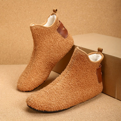 Men's Cozy Autumn/Winter Indoor Casual Slip-On Ankle Slippers with Anti-Slip Sole And Warm LiningSuitable for Men & Women