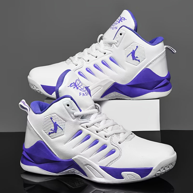 [Breathable | Comfortable] MINZHE YL | Breathable Comfortable Basketball Shoes | Non-Slip Durable Tennis, Road Running, Fitness Training Shoes | Mid-Top Design, All-Season, Unisex