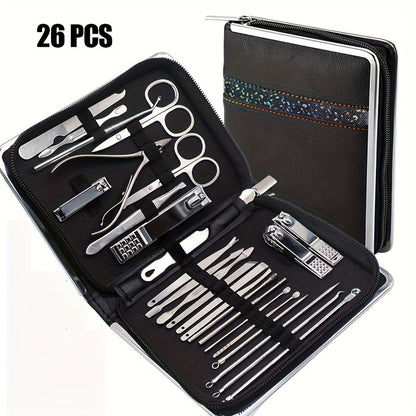 11/26pcs Nail Clipper Kit with Nail Clipper Ear Spoon Nail Files for Men And Women Toe Nail Clipping