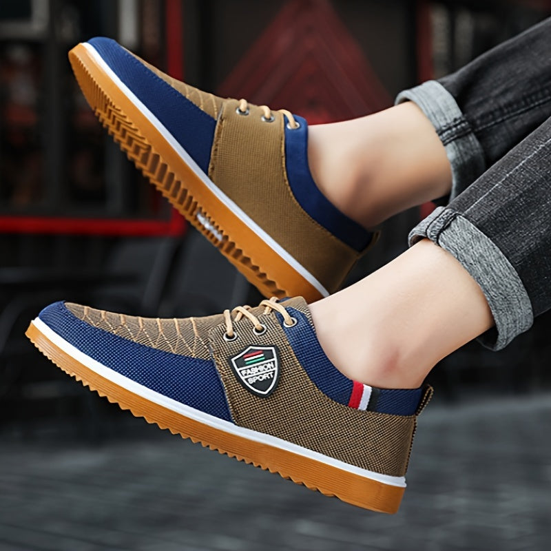 1 Pair of Canvas Low-Top Sneakers, Classic Casual Walking Shoes for Versatile Workwear with Unique Charm