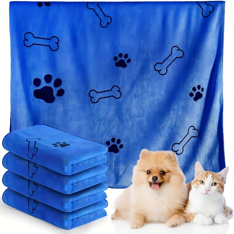 Quick Drying Super Absorbent Ultra-fine Fiber Pet Dog Towel, Comfortable, Soft and Durable for Quick Bathing Care