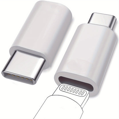 2pcs, for Lightning female to USB C male adapter, Only applicable for charging and data transfer