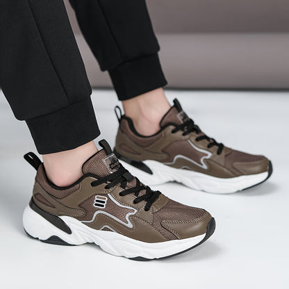 Men's Casual Sneakers, Formal Fashion Minimalist Style Men's Sneakers, Running Shoes, Solid Color Spring/Autumn Low-Top Tennis Shoes, Men's Rubber Shoes, Travel Shoes