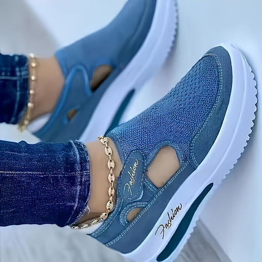 Women'S Solid Color Sports Shoes, Breathable Knitted Low-Top Outdoor Footwear, Comfortable Large Size Shoes for Women
