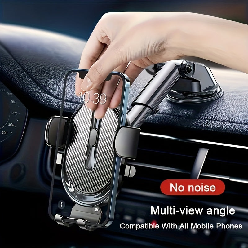 A Multifunctional Car Phone Holder with a Suction Cup for Navigation, Designed to Be Attached Inside The Vehicle