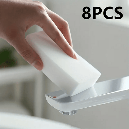8/16/32pcs Magic Sponge Eraser Foam Cleaning Pads - Multi-Purpose Kitchen, Bathroom, Floor, Wall, Glass, and Surface Cleaner with Quick-Dry Technology