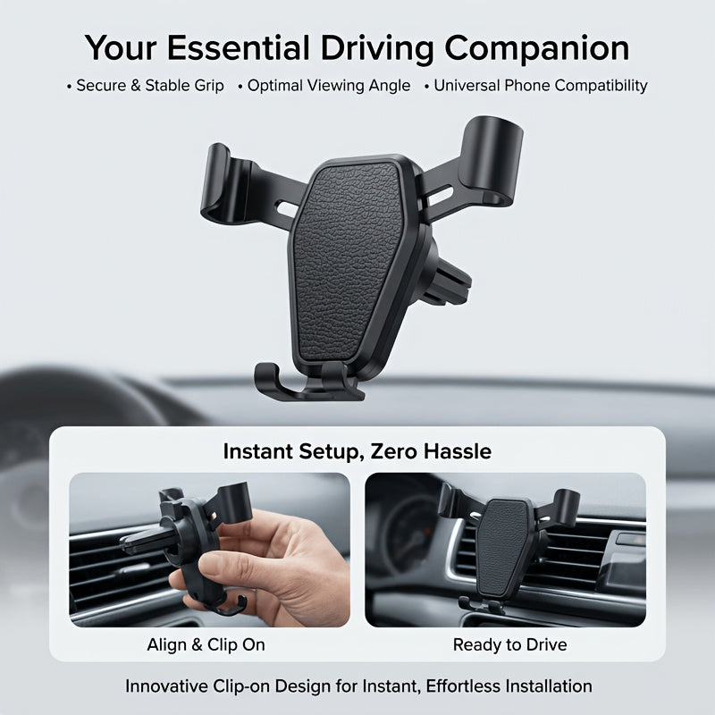 [Car Phone Holder] Car-Mounted Navigation Phone Holder, Anti-Shake Gravity Car Air Vent Mount