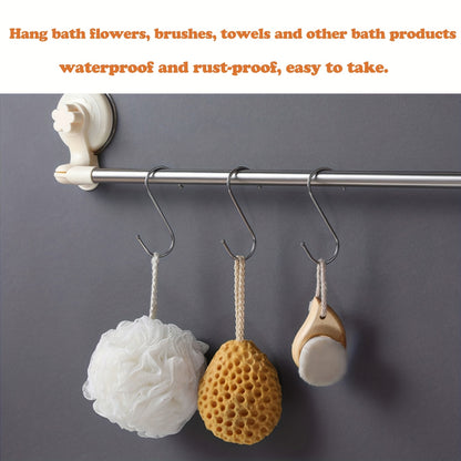 10pcs Extra Large S-shaped Hook, Heavy Stainless Steel Hook - Kitchen Hook Household S-shaped Metal Steel Pipe S-hook Has Many Uses, Which Is Very Suitable for Clothing, Kitchen Utensils, Tableware, Plants, Towels, Garden Tool