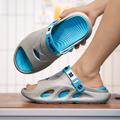 Men'S Summer New Thick-Soled Massage Slippers, Trendy And Versatile, Suitable for Couples, Durable And Comfortable Outdoor Sandals.