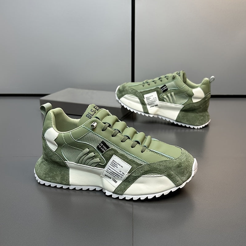 Ultra-Comfy Trendy Lace Up Sneakers - Fashion Sneakers for Outdoor Enthusiasts with Platform Design, Breathable Mesh, and Durable Outsole for Walking, Jogging, Camping in All Seasons