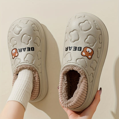 Men'S And Women'S Winter Plush Slippers with EVA Insulation for Indoor And Outdoor Use, Featuring Soft And Warm Fleece in a Slip-On Style., Women Shoes