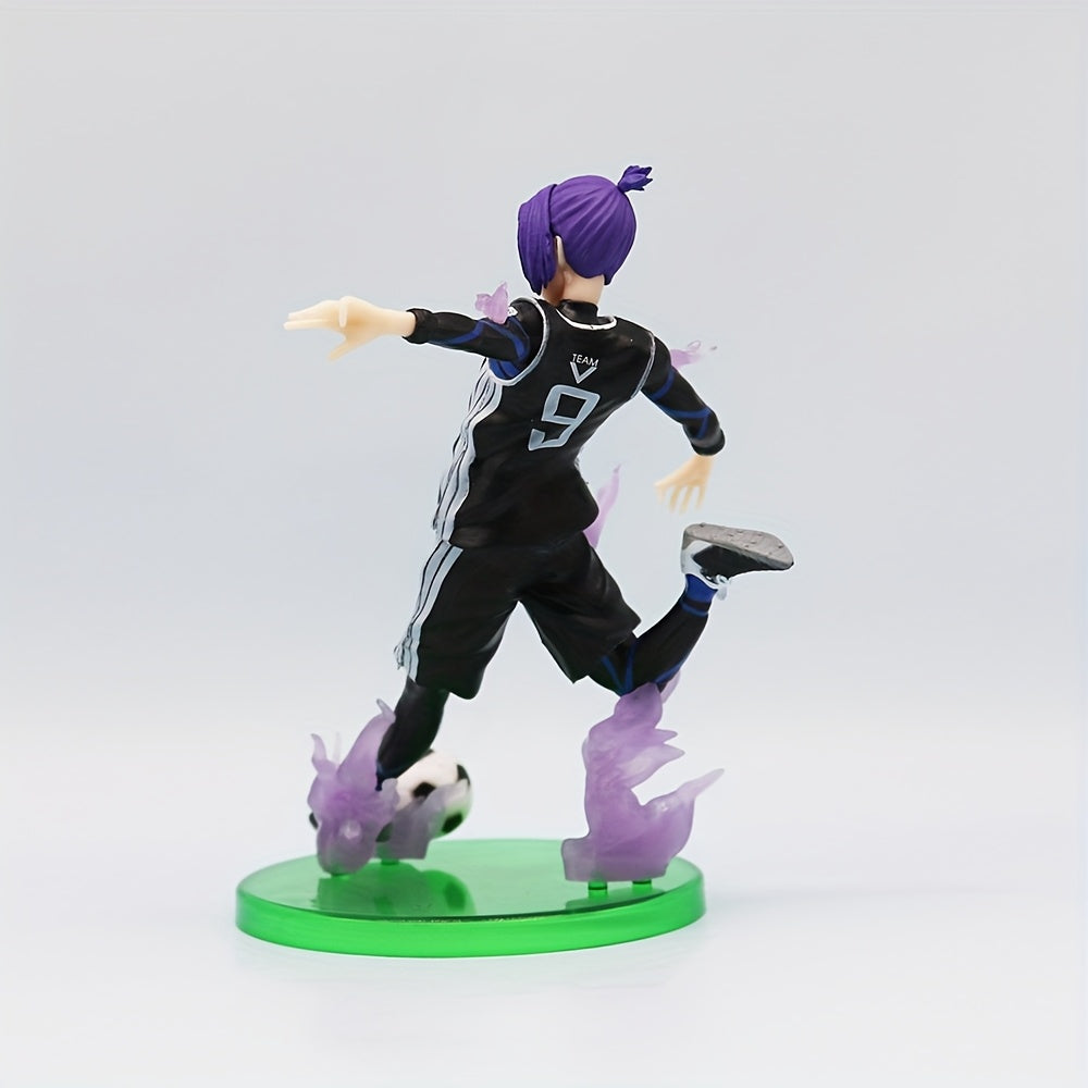 1pc/5.51inch Anime Figure Reo Mikage Action Figure Reo Mikage Playing Soccer Figurine PVC Model Collecting Statues Desktop Ornaments Car Accessories Festival Gifts