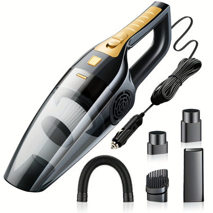 Car Vacuum Cleaner, Handheld Mini 12V Vehicle Vacuum with High Power Suction and Large Capacity, for Cleaning Car Grooves, Crevices, and Pet Hair (Cat/Dog Hair)