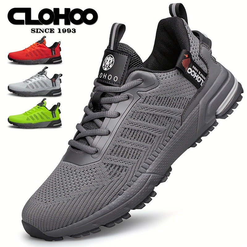 CLOHOO Special Edition Knit Upper Thick-Sole Secondary Foam Outsole Breathable Wear-Resistant Sports Casual Shoes