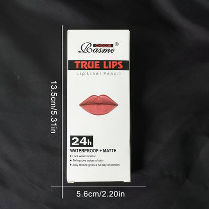 [Matte Lip Liner & Lipstick Set] 12pcs/set Long-Lasting Matte Lip Liner & Lipstick Pencil - Non-Stick Formula, Vibrant Reds & Browns, Sulfate-Free for All Skin Types