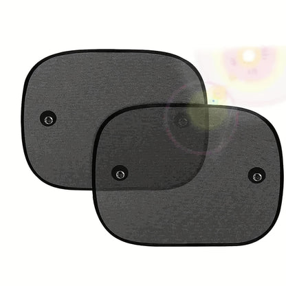 Two Car Suction Cup Sunshades, Side Window Sunshades for Car Windows to Block Sunlight And Heat.