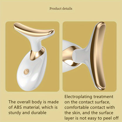 This Compact And Portable Electric Facial Beauty Device Features a Vibrating Massage Function And Is Powered by AAA Batteries (Not Included), Suitable for Use with Skincare Products