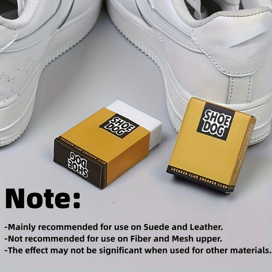 [Powerful | No Water Needed] 1pc Powerful TPE Sneaker Cleaning Eraser | No Water Needed, Decontamination for Suede & Leather Shoes/Boots, Flexible Ergonomic Design, Portable Shoe Care Essential for Back to School Supplies, Shoe Cleaner, Leather Cleaner, N